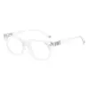 Nuevas Gafas Planas Anti-Luz Azul Ultraligeras Crowe, Gafas Unisex de Montura Negra Lisa Retro Transfronterizas