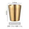 Taza de Agua de Doble Capa de Acero Inoxidable 304 de Fábrica Taza de Cerveza para Restaurante Coreano Taza de Té con Textura Martillada Taza Anticaída para Catering de Hotel