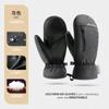 Guantes de esquí de invierno con dedos congestionados para hombre, resistentes al viento, cálidos, impermeables, para deportes al aire libre, con pantalla táctil SK32