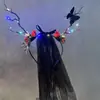 Acessórios de Cabeça para Halloween, Adereços Divertidos para Fotos, Acessórios de Fantasia Cos Paradise, Argolas de Cabelo Luminosas, Decorações de Grampos de Cabelo, Acessórios de Cabelo