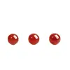 Cuentas de ágata natural, cuentas sueltas, ágata Rojo del Sur, cuenta roja individual, cuentas de ágata genuinas, cuentas espaciadoras, para hacer pulseras DIY, pulsera de cristal de ágata roja