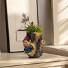 Tubo de resina de árvore criativo transfronteiriço para Halloween, vaso de flores suculentas, gnomo, enfeites de fada, decoração de pátio de casa, atacado