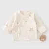 Ropa para Bebé, Clase A, Algodón Puro, Ropa Interior Básica para Bebé de Mes Completo, Camiseta de Espalda Media para Recién Nacido, Mameluco sin Costuras, Ropa Estilo Monje para Recién Nacido