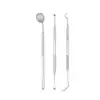 Kit de Ferramentas de Limpeza Dental de Aço Inoxidável Spot Cuidado Bucal Seis Peças Limpador de Dentes Sonda Espelho Dental Pinça