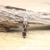 Explosiones Europeas y Americanas Piedra de Cristal Natural Prisma Hexagonal Collar Hecho a Mano con Enrollado Doble Punta de Gema Colgante de Piedra Original Colgante
