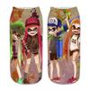 Calcetines periféricos de impresión 3D de dibujos animados de animación de Naruto transfronterizos para Amazon, calcetines de barco, personalidad creativa, tubo corto