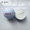 Mercado japonês e coreano venda quente bola de golfe com núcleo de bola cinza 2 camadas resistente a impactos bola branca lisa para treino envio a granel