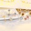 Aretes Semanales para Mujer en Verano, Aretes de Alto Nivel de Nuevo Estilo con Diseño de Sol, Luna y Estrellas, Aretes Únicos y Elegantes al por Mayor