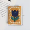 Insignia de Bordado de Tulipán Vintage de Algodón y Lino Estilo Coreano Broche Lindo Versátil Literario Fresco Parche de Tela