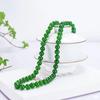 Collar de jade de Taiwán color jaspe verde espinaca cuentas redondas collar de mujer jade 108 cuentas cadena de madre collar