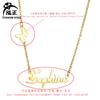 Collar con Nombre en Inglés de Cadena de Mariposa Estilo Minimalista Personalizado, Collar para Mujer con Logo de Letra Inglesa Personalizado