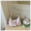 Bolso de Mano de Moda y Estilo con Forma de Empanadilla para Mujer, Único y Moderno, Sencillo y Versátil, Bolso de Hombro y Cruzado de Lujo Ligero