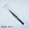 Pinça para Cílios Postiços Manual DIY Clip de Ponta Fina Manual de Manicure para Cílios Pinça para Cílios Postiços Antiestática ESD-15