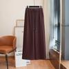 Pantalones de Lana Rectos de Pierna Ancha, Gruesos, de Alpaca Elegante, de Rango Bajo, para Interiores, Cómodos, de Cintura Alta, Adelgazantes, Holgados, Casuales