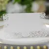 Amazon tarjeta de asiento de encaje tridimensional letrero de nombre de boda europeo tarjeta de registro de invitados tarjeta de posición de mesa fabricante en stock al por mayor