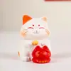 Enfeite Maneki-neko Fofo Personalizado de Fábrica Artesanato em Resina Gatinho Desenho Animado Decoração de Mesa Presente Festivo