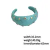 Pulseraancha de Resina con Remaches de Nuevo Estilo Retro Degradado Transfronteriza Brazalete Irregular Estilo Niche de Lujo Ligero Accesorio de Mano
