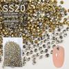 1440 arte de uñas diamante de fondo puntiagudo Súper Flash Diamante Checo Austriaco lujo ligero transparente diamante de cristal para uñas diamante apilado tridimensional al por mayor