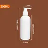 Frasco de Loção Branco Tipo Pump Desinfetante para Mãos Recarga de Frasco Sérum Shampoo Líquido Frasco de Plástico para Apertar Loção