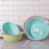 Bacia plástica grande espessa durável para uso doméstico, dormitório estudantil, bacia pequena, bacia para lavar pés, bacia de lavanderia