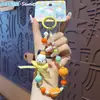 Cadena de teléfono auténtica Sanrio estilo chino, colgante para bolso Hello Kitty estilo chino, pequeño regalo para parejas, llavero fresco y simple