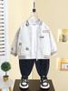 7803 Chaqueta Infantil Estilo Primavera y Otoño Versión Coreana para Niños Chaqueta de Béisbol 2026 Primavera Nueva Ropa de Primavera para Bebé Chaqueta Top