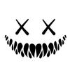 Adesivo de carro face sorridente do diabo de comércio exterior para para-brisa traseiro capa de porta adesivo de decoração de personalidade para o corpo adesivo de janela