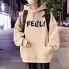 Sudadera con Capucha Holgada para Hombre, Primavera y Otoño 2025 Nueva Marca de Moda Otoñal Estilo Americano Sudadera de Forro Polar