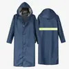 Impermeable integral para trabajo al aire libre, longitud extendida, impermeable con cremallera, poncho de lluvia de una pieza para adultos, pesca 2026