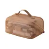 Ventas Directas de Fábrica Bolsa de Cosméticos Transparente de Malla para Mujer Portátil de Gran Capacidad de Alta Gama para Viaje Bolsa de Almacenamiento de Artículos de Aseo Cosméticos