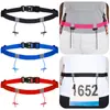 Cinturón para Correr Maratón, Cinturón Ligero y Ajustado al Cuerpo, Unisex, Reflectante, Para Correr de Noche, Correa Elástica Ajustable