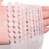 Ágata blanco natural cuentas sueltas grado 7A piedra de ágata cuentas redondas cuentas de piedra semipreciosa accesorios para joyería hecha a mano DIY