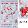 Adesivos de Unha Artística Novos Transfronteiriços Ins Urso de Desenho Animado Papai Noel Floco de Neve Anjo Laço Adesivos Adesivos para Unhas