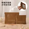 Bolsa de Almacenamiento Auto-Cerrable con Banda Elástica de PU para Cables de Datos y Auriculares, Mini Bolsa Portátil tipo Labial, Billetera