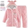 Pijamas infantis para meninos outono e inverno engrossado meninas roupas de casa para terno meninos e bebês com algodão