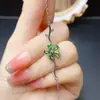 Venta al por mayor de fábrica Popular Pulsera de Diopsido Natural con Incrustaciones de Plata S925 Piedra Principal 3*5 Joyería de Lujo Venta Directa de Fábrica