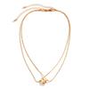 Collar con colgante de estrella de cinco puntas con costura personalizada, cadena de hueso de serpiente, collar magnético para parejas, colgante de estrella, nuevo, transfronterizo europeo y americano
