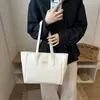 Bolso de un solo hombro, bolso tote de gran capacidad, gamuza de otoño e invierno, bolso nicho estilo coreano, nuevo modelo popular, último color liso, diseño simple