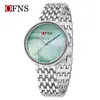 Reloj de Moda para Mujer Ofns Es Simple, Delgado, de Alta Gama, Resistente al Agua, Reloj de Lujo Accesible, Elegante, Reloj de Cuarzo con Nácar Multicolor