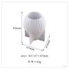 Molde de vela de cristal goteando diy sección cilíndrica triángulo cono multilateral rayado geométrico molde de silicona para vela