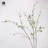 Venta directa de fábrica: Ramas de sauce de nieve artificial, brotes de primavera, hojas de sauce largas, ramas de plantas verdes, materiales decorativos para paisajismo y arreglos florales