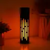 Lámpara de mesa LED recargable tipo barra Amazon transfronteriza, lámpara de mesa decorativa para restaurante, luz nocturna ambiental, lámpara de noche, lámpara de llama