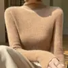 Estilo de Alta Gama con Abrigo, Camisa de Cuello Alto para Mujer, Estilo Otoño e Invierno, Suéter de Punto con Cuello de Pelo con Cárdigan Ajustado por Dentro