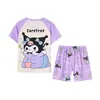 Pijamas de Verano de Algodón Imitación para Niños Pantalones de Manga Corta Niños y Niñas Ropa para Bebé con Aire Acondicionado Niños Grandes Traje Ropa para el Hogar para Padres e Hijos