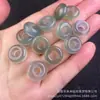Ágata Natural Transparente Hebilla de Paz Accesorio para Pulsera DIY Calcedonia Blanca Anillo de Paz con Agujero Grande Anillo Redondo Venta al por Mayor Estilo Chino