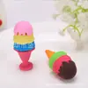 Papelería Nueva Creativa Al Por Mayor Desmontable Pastel Helado Fruta Plátano Manzana Borrador