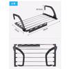 Colgador de ropa plegable de acero inoxidable para radiador, ventana de baño, balcón, secador multifuncional, toallero multiusos