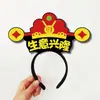 2026 Ano do Cavalo Nova Faixa de Cabeça de Feltro DIY Padrão de Texto Faixa de Cabeça Atmosfera Festiva Suporte Acessório de Cabelo Faixa de Cabeça de Feltro