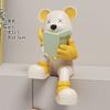 Urso violento decoração livro stand luz luxo high-end decoração de casa presente corredor sala de estar artesanato decoração