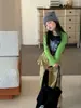 Camiseta Raglan Yuyu Princess para Meninas Estilo Coreano Outono Nova Estampa de Desenho Animado Solta Manga Longa Camisa Básica